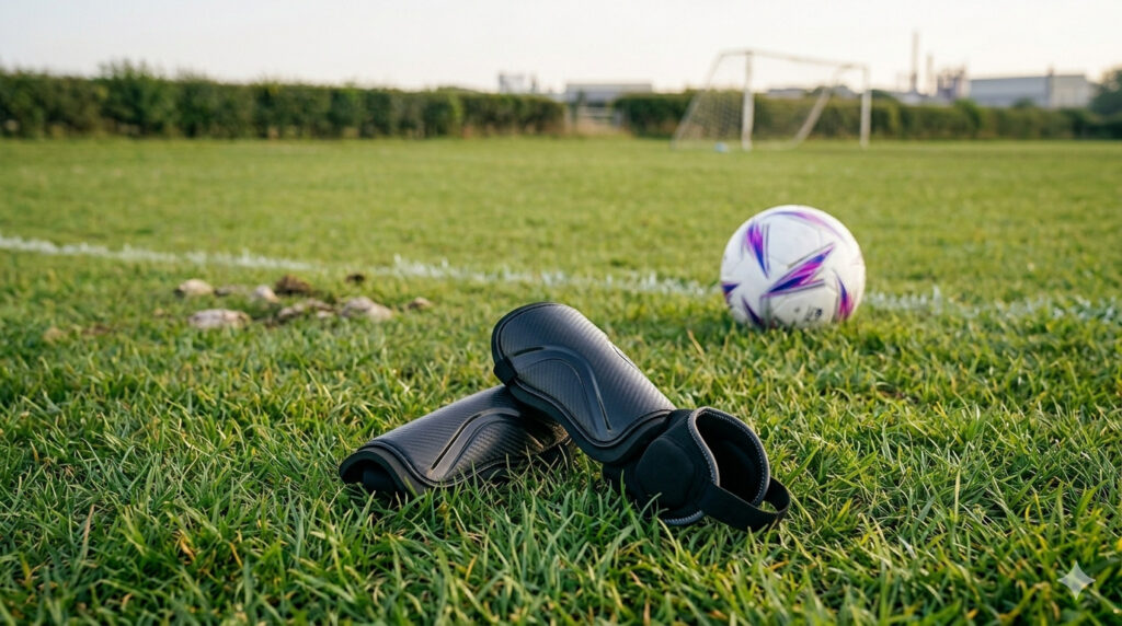 espinilleras de fútbol con tobillera