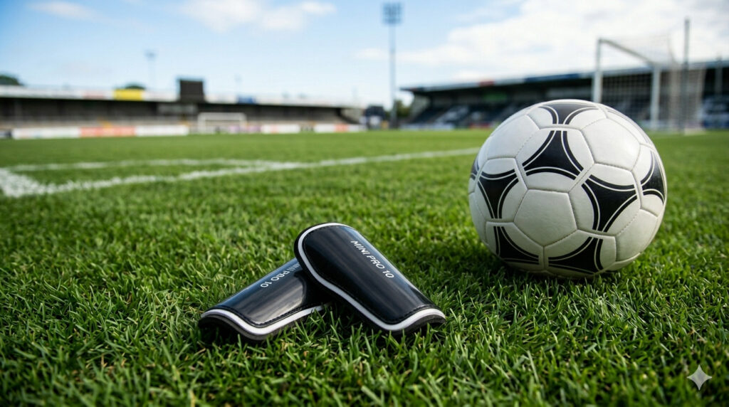 Mini espinilleras de fútbol